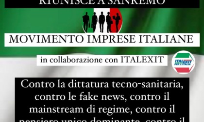Contro il "Globalismo" il Movimento Imprese Italiane organizza un banchetto a Sanremo