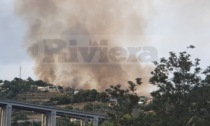 Bruciano le alture di Sanremo, il fumo visibile in diversi punti della città