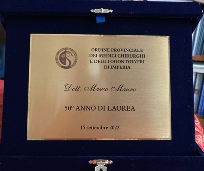 Un riconoscimento al Dottor Marco Mauro