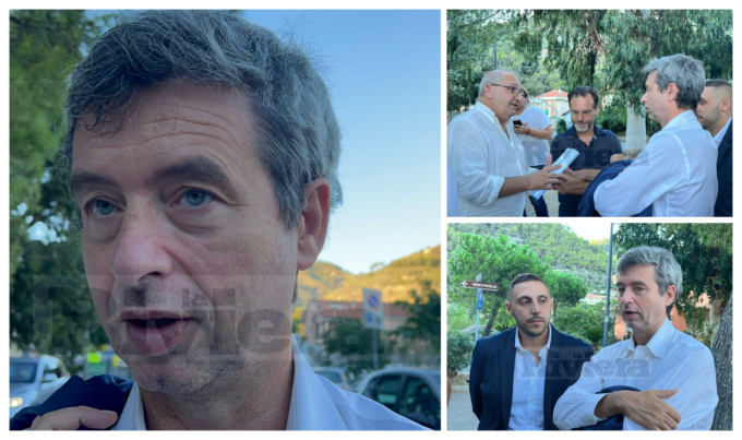 Il ministro Orlando in visita a Camporosso e scoppia il caso del telelavoro a Monaco