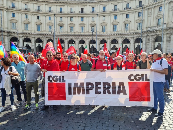 Cgil Imperia a Roma a un anno dall’assalto alla sede