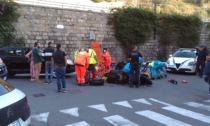Scontro auto e scooter in corso Genova a Ventimiglia, 2 feriti