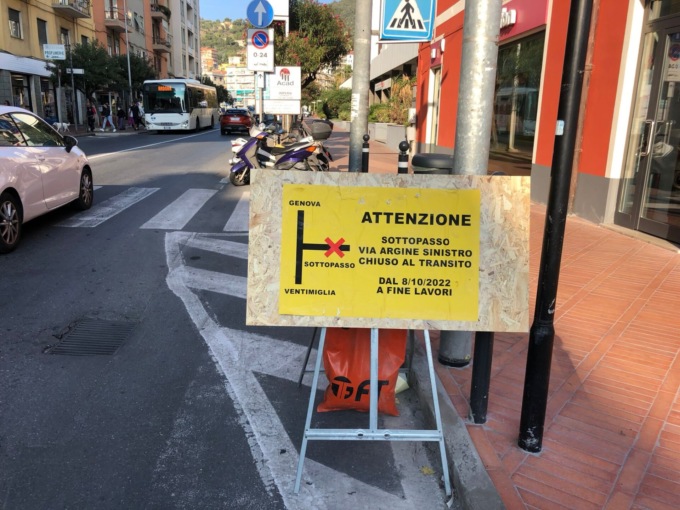 Lavori per la pista ciclopedonale a Imperia. Ecco i divieti da domani mattina