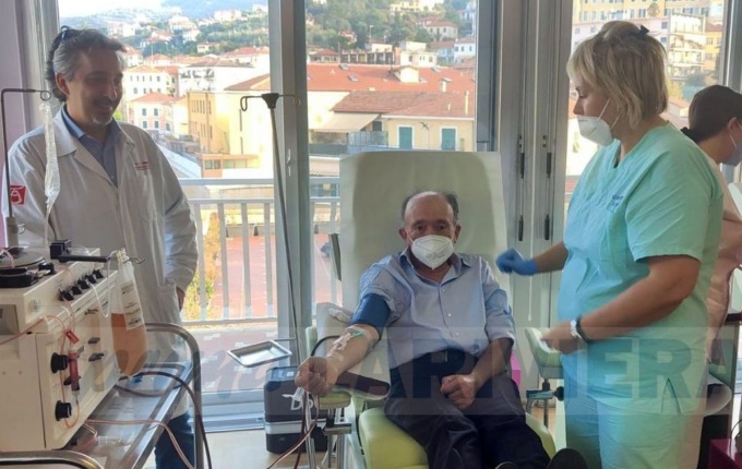 Cesare Logorio, 65 anni è il primo donatore di plasma (Fidas) in provincia