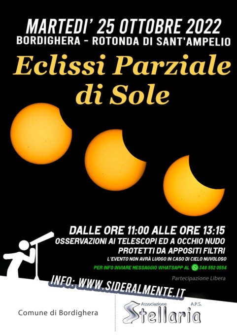 Parziale eclissi di sole domattina
