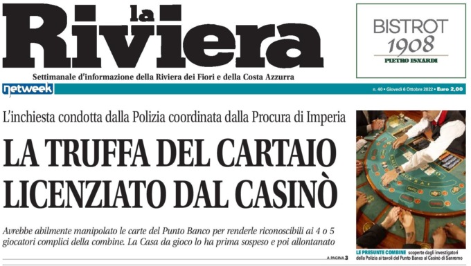 Indagato e licenziato in tronco cartaio del casinò