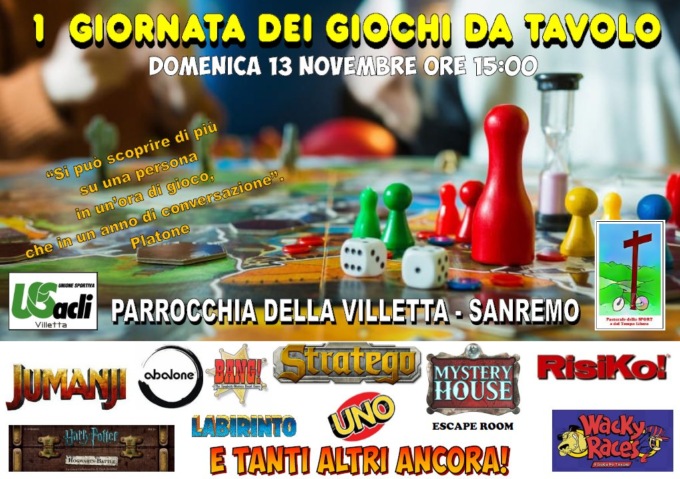 Alla parrocchia della Villetta la prima Giornata dei giochi da tavolo