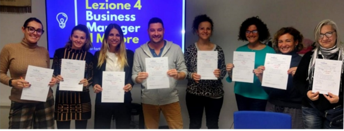 Consegna degli attestati per il corso Social e nuovi progetti