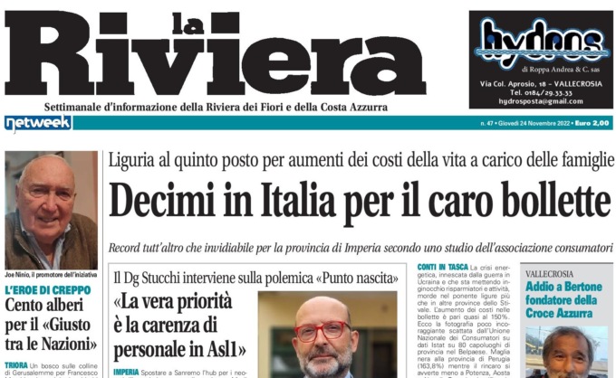 Luce e gas, Imperia nella top ten delle città più care