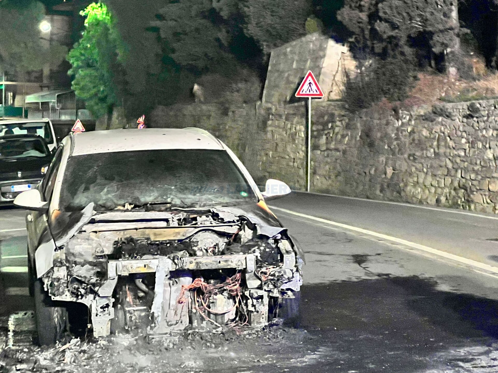 incendio auto via romana vallecrosia opel