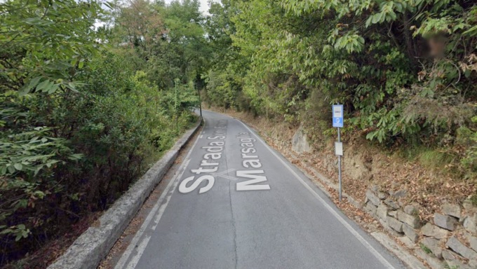 Albero da abbattere, chiusa strada Marsaglia