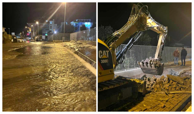 Tornata l’acqua in via Braie, dopo l’esplosione di una conduttura, ma ora è torbida