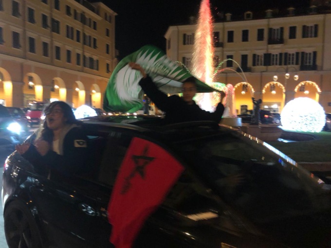 Marocco-Portogallo 1 a 0 e ad Imperia e Sanremo i tifosi festeggiano