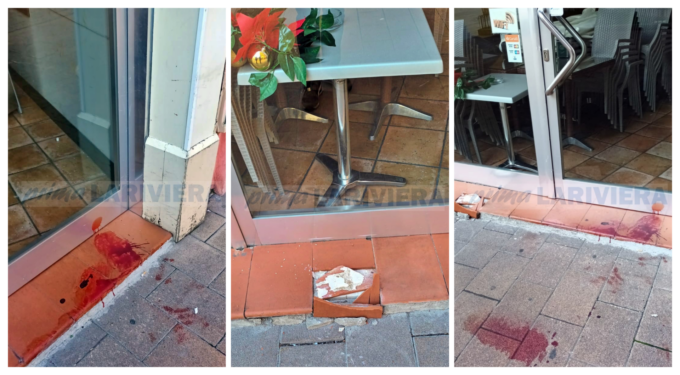 Il Caffè Cavour di Ventimiglia danneggiato durante lite tra stranieri: “C’era sangue ovunque”