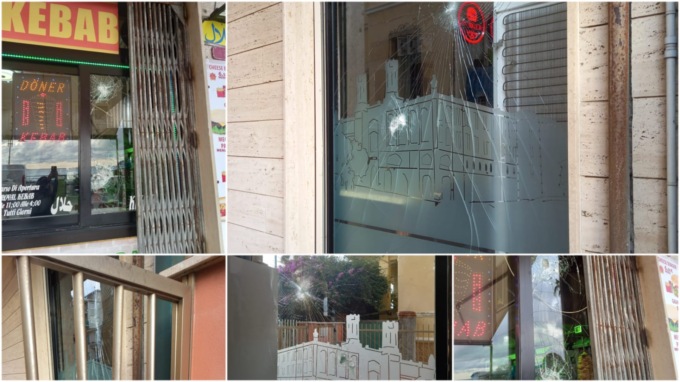 Raid vandalico a Ventimiglia