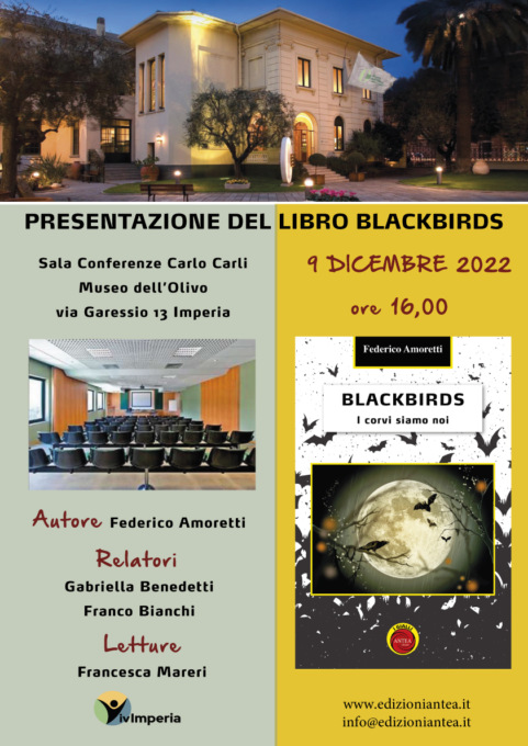 “Blackbirds – I corvi siamo noi”: la presentazione del libro di Federico Amoretti
