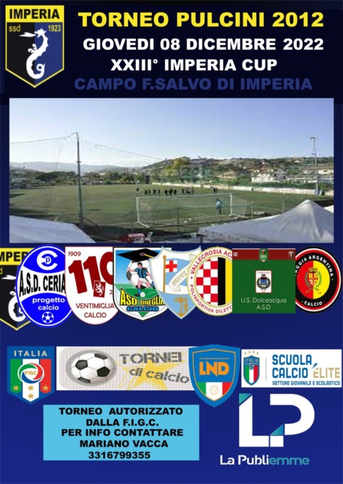Imperia Cup: un torneo per i pulcini 2012 e 2013 giunto alla XXIII edizione