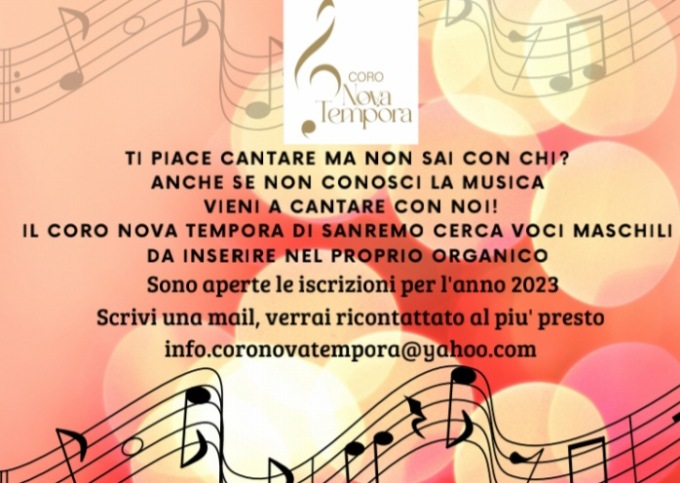 Voci maschili cercasi