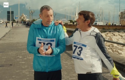 I “maratoneti” Morandi e Amadeus oggi protagonisti dell’ultima parte dello spot per Sanremo