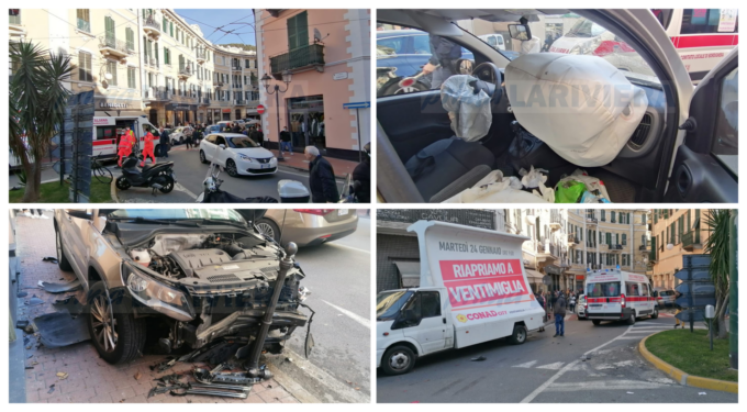 Tragedia sfiorata: perde il controllo della guida e urta contromano con 5 auto