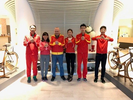 A San Lorenzo i ragazzi della nazionale cinese di marcia