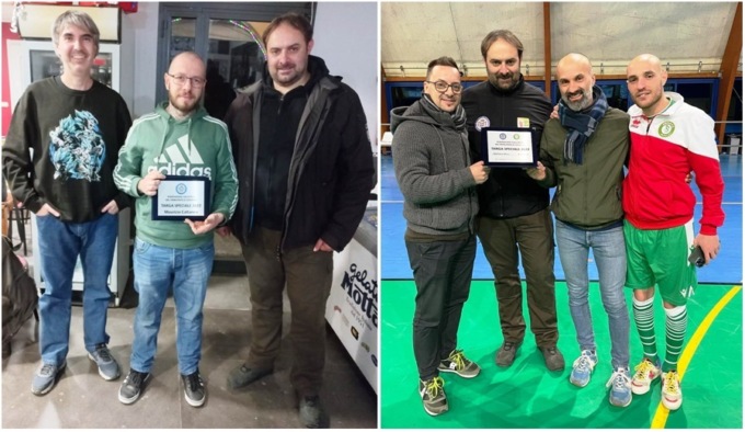 A Maurizio Cattaneo e Stefano Ricci le Targhe Speciali della Federazione Calcistica del Principato di Seborga