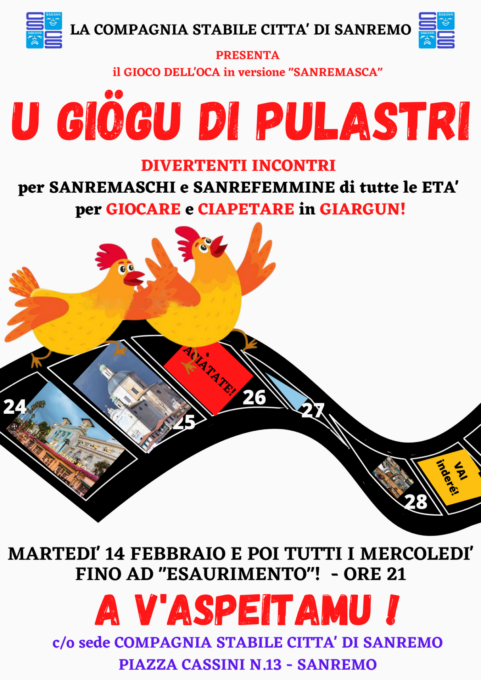 Con la Compagnia Stabile di Sanremo U giögu di pulastri