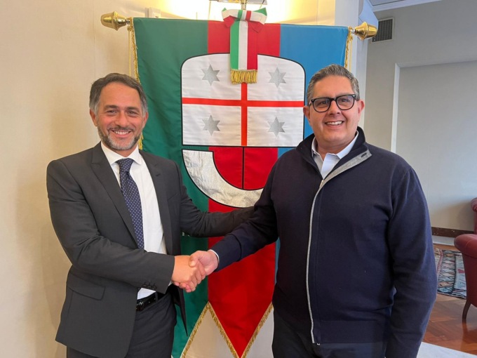 Il governatore della Liguria Toti ha incontrato l’ambasciatore italiano a Monaco Alaimo
