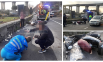 Urtato da un'auto durante il sorpasso: ferito 34enne in scooter a Camporosso
