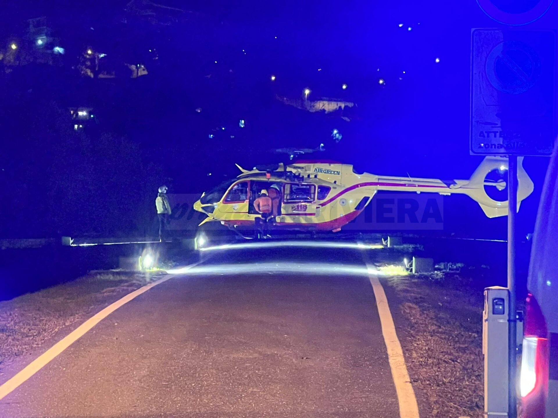 incidente stradale vespa via nazario sauro bordighera Grifo notturna ospedale Saint Charles