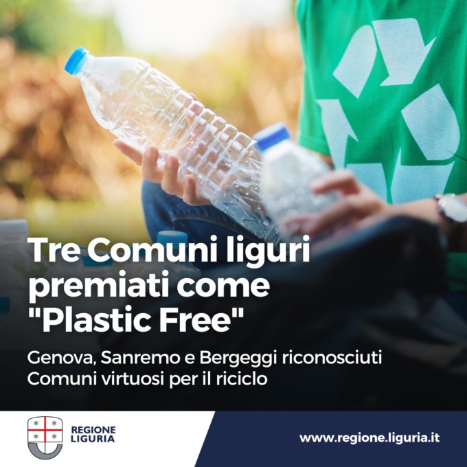 Sanremo premiata come Comune Plastic Free 2023