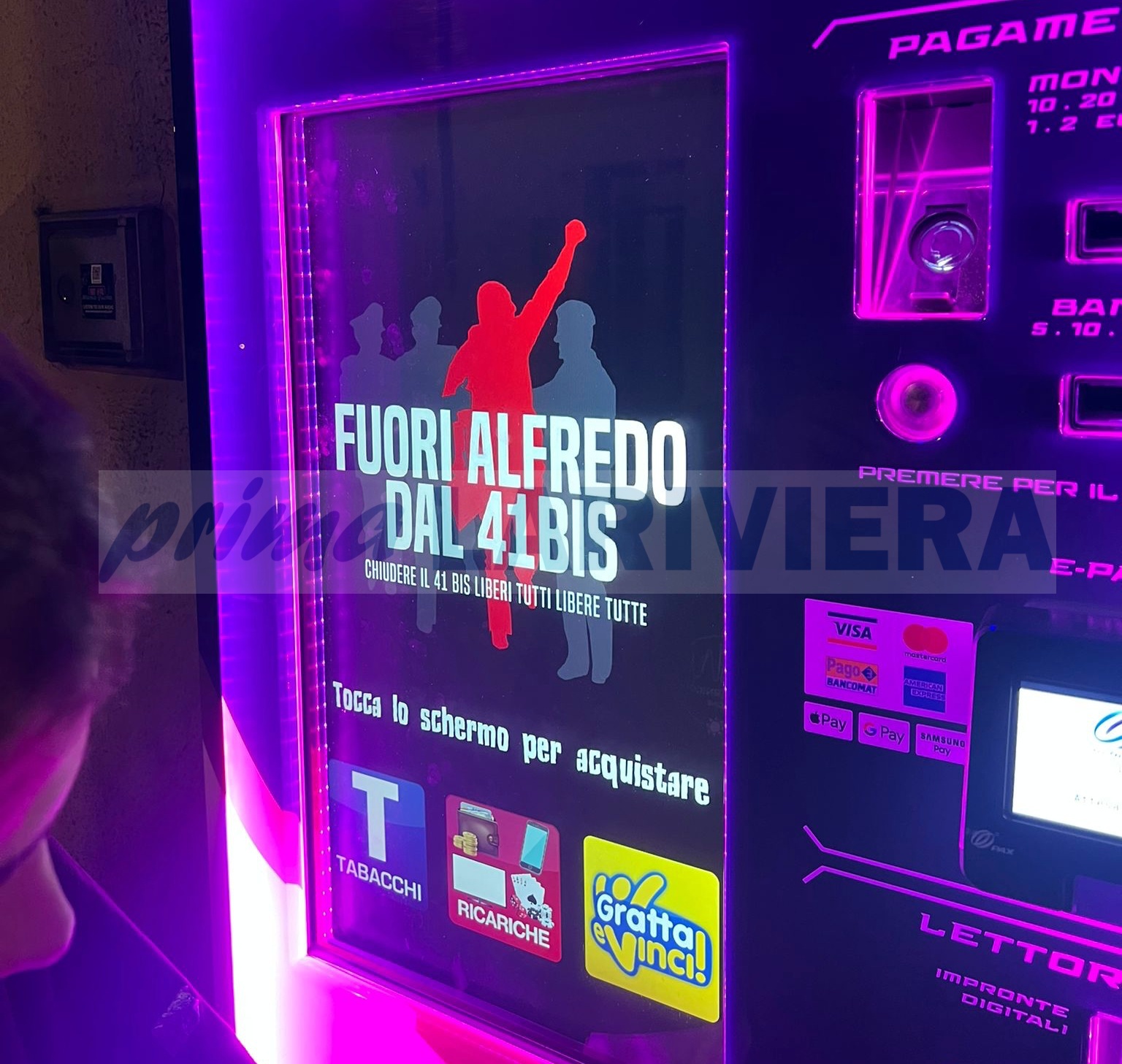 Attacco hacker tabaccheria Bordighera anarchici Cospito sigarette
