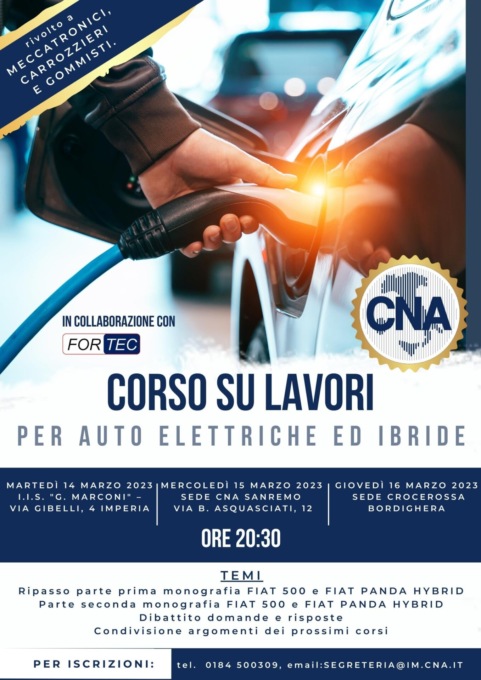 Il Corso su lavori per auto elettriche ed ibride