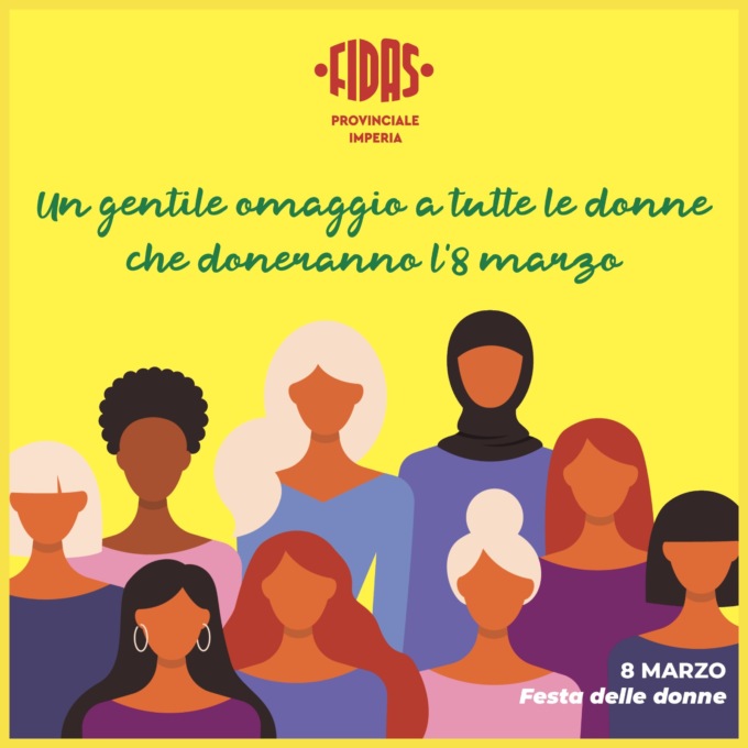 FIDAS di Imperia per la Festa della Donna