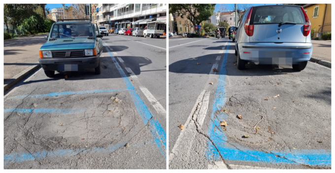 Pericolo in corso Orazio Raimondo per due voragini sull’asfalto