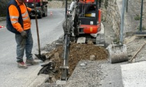 Lavori sulla rete idrica, strada chiusa a Diano Marina