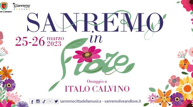 Oltre 300 attività partecipano a “Sanremoinfiore, omaggio a Italo Calvino”