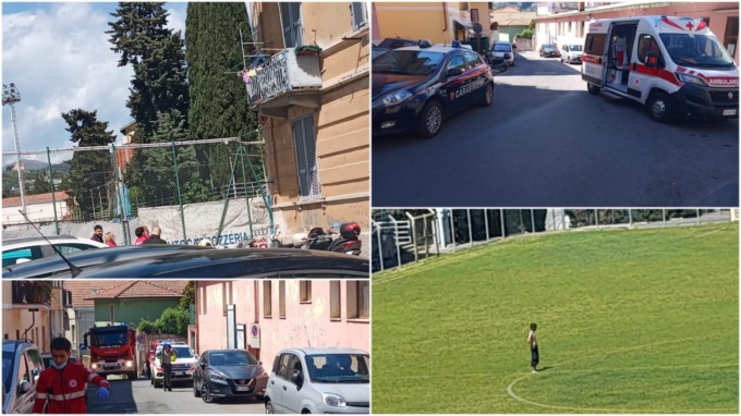 Dà di matto allo stadio, entra nel campo e poi si arrampica su un balcone