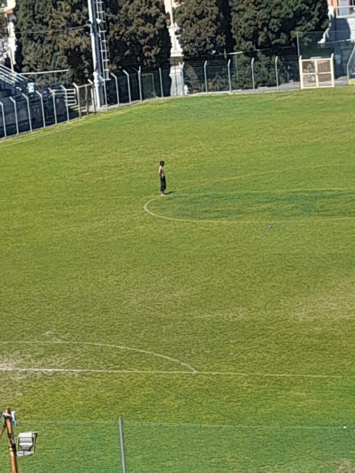 Dà di matto allo stadio