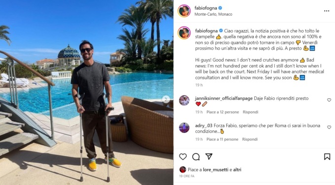 Fabio Fognini per la prima volta fuori dai primi 100 giocatori del mondo dopo 14 anni