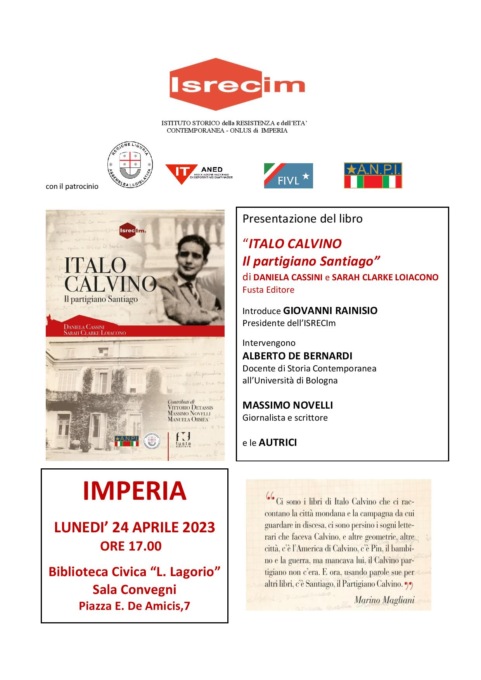 Appuntamento in biblioteca con Italo Calvino, il Partigiano Santiago