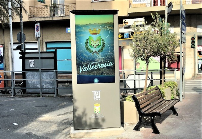 Totem Touch con (anche) le nostre notizie a Vallecrosia
