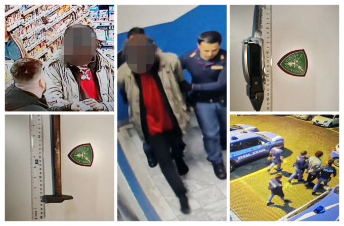 Tenta rapina in supermercato e ci vogliono 6 poliziotti armati di taser per arrestarlo