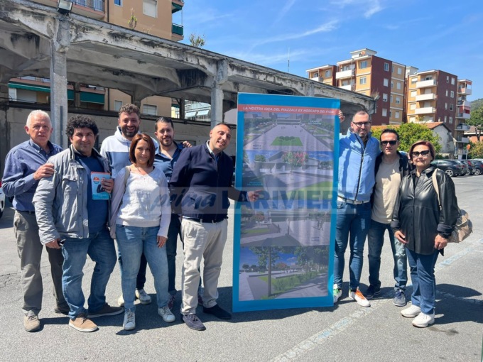 Vallecrosia: Quesada presenta il progetto di recupero di piazza ex Mercato dei fiori
