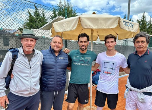 Fognini (tornato con Barazzutti coach) si allena per un ritorno in campo agli Internazionali BNL