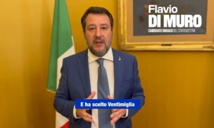 Comunali Ventimiglia: il video endorsement di Salvini al candidato sindaco Flavio Di Muro
