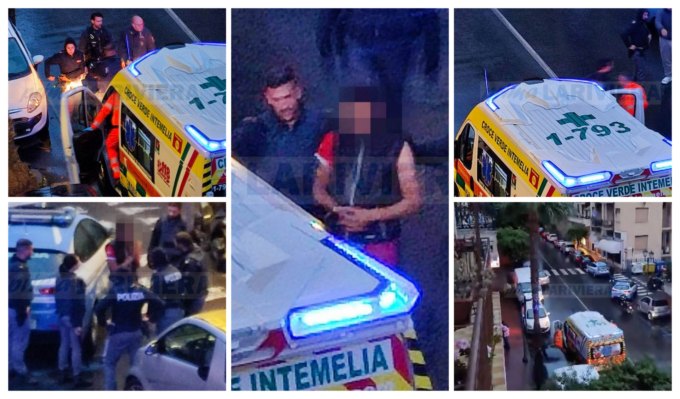 Migrante ferito dà in escandescenze e scappa dall’ambulanza a Ventimiglia. Foto