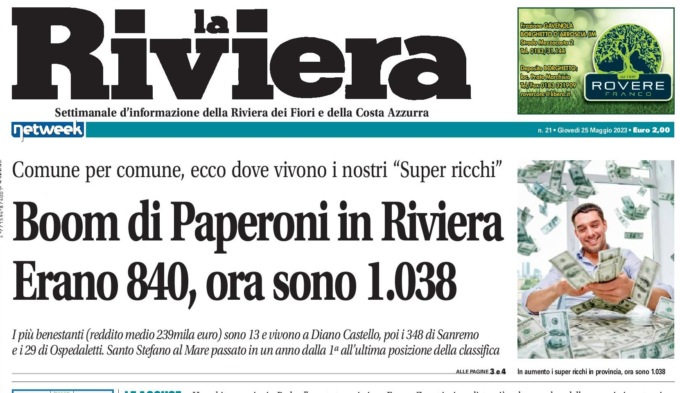 Boom di paperoni in provincia di Imperia