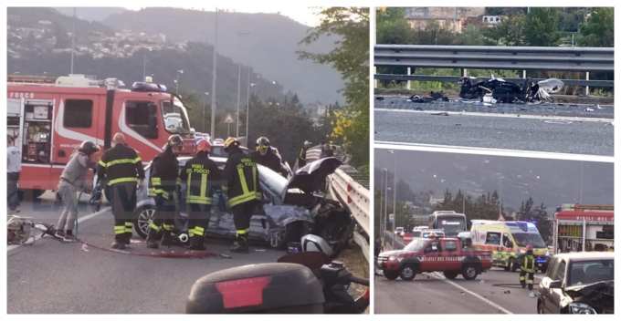 Tragico incidente sul cavalcavia di Ventimiglia, bilancio è di un morto. Video