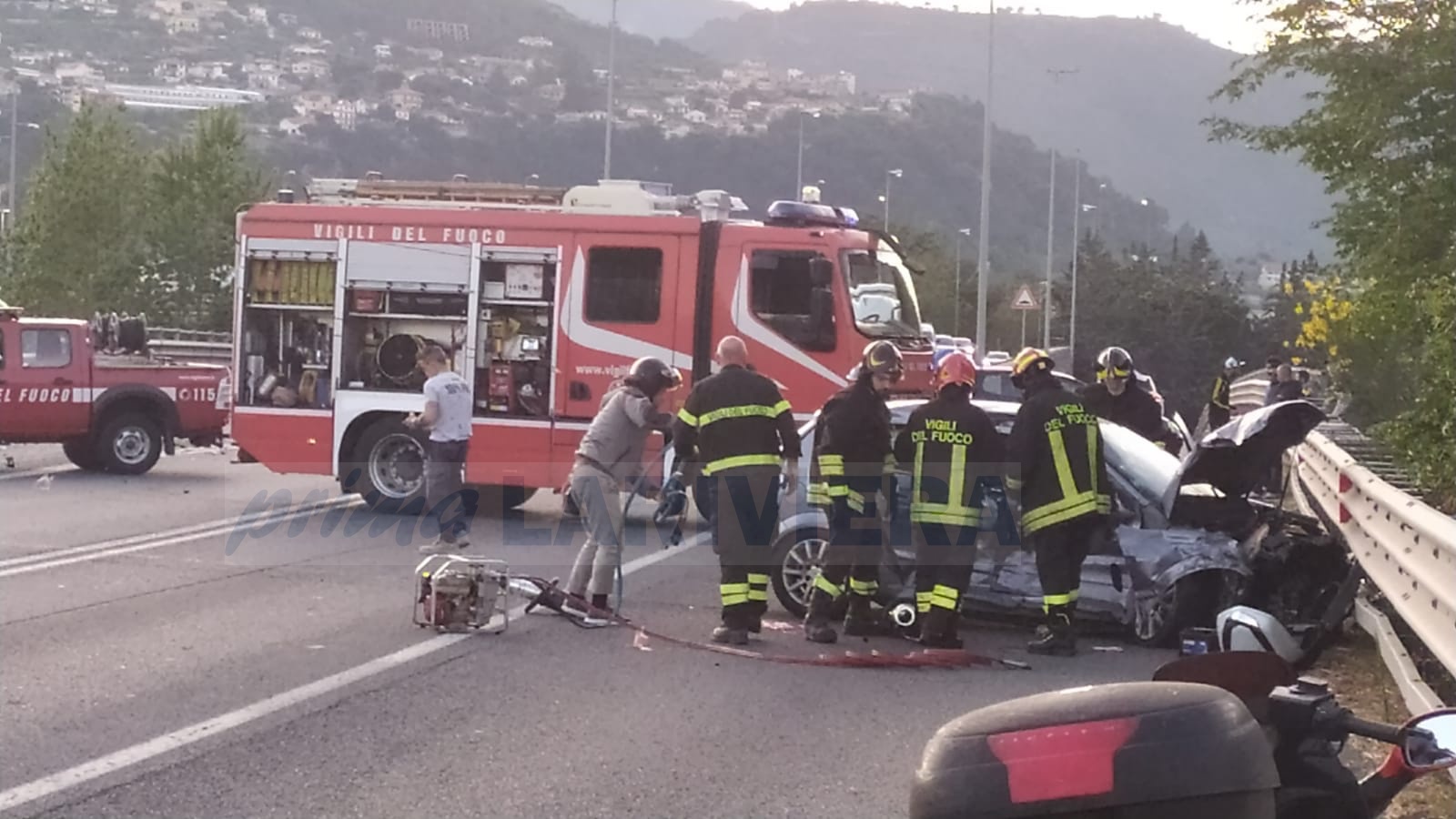 incidente cavalcavia roverino ventimiglia statale 20 5 maggio 2023